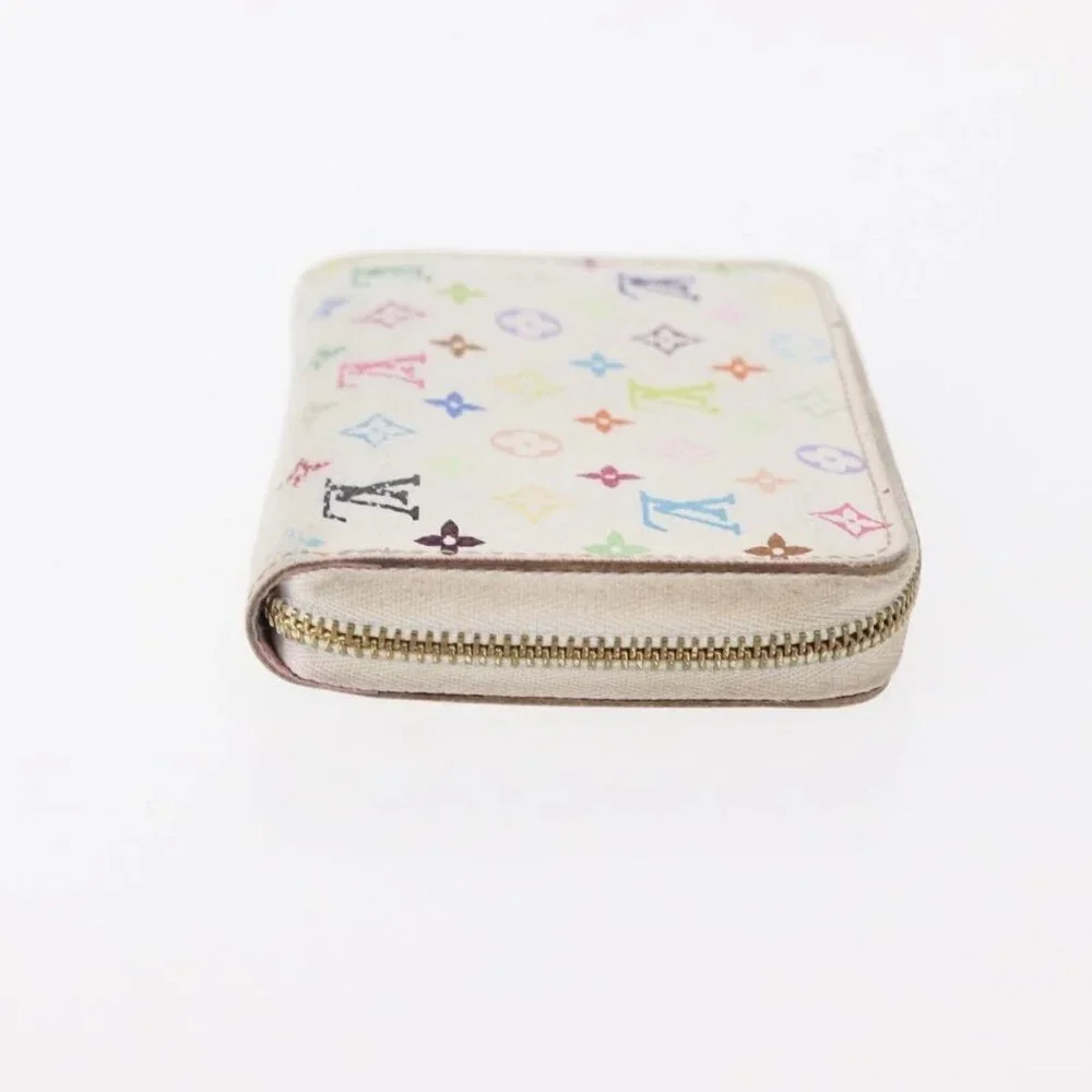 LOUIS VUITTON Zippy Coin Purse Multicles 4 Coin Purse 2 Set White Auth am9908 - Picture 5 of 15